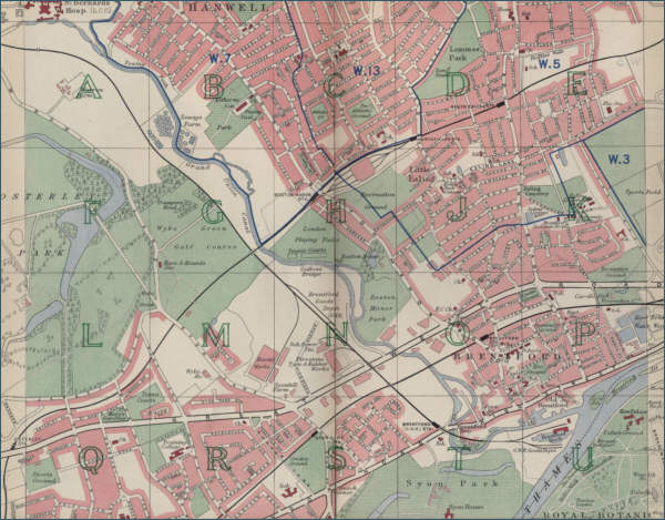 map of Brentford, London